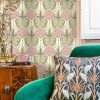 The Lily Garden Cream Wallpaper Lifestyle