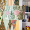 The Lily Garden Cream lampshade close up LS