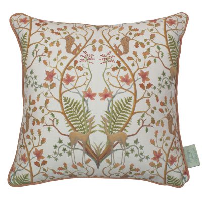 Woodland Trail Cream 43X43CM CUSHION SKU WON-CRE-04343PI